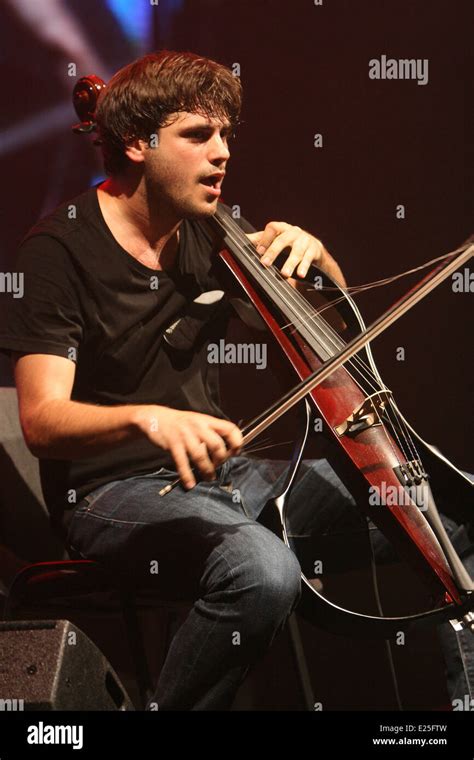 Cellists Luka Sulic And Stjepan Hauser Known As 2cellos Performed At