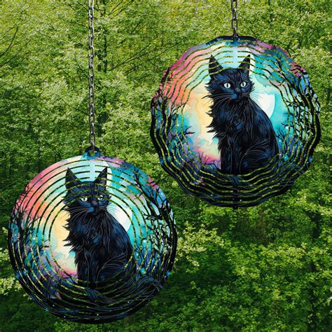 Black Cat Wind Spinner Wind Spinner Png Wind Spinner - Etsy