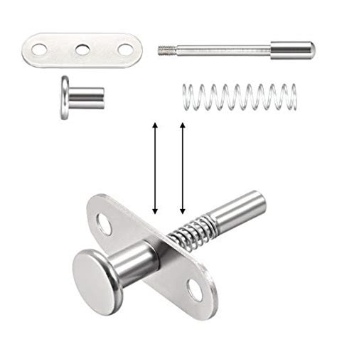 Uxcell Plunger Latches Spring Loaded Stainless Steel 6mm Dia Head 6mm