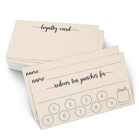 Customer Loyalty Punch Card