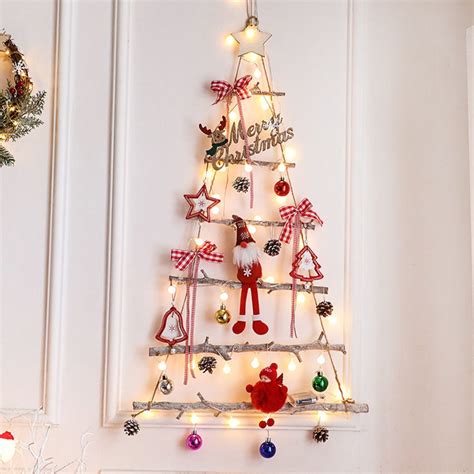 Wooden Christmas Tree Hanging Ornaments Christmas Creative DIY ...