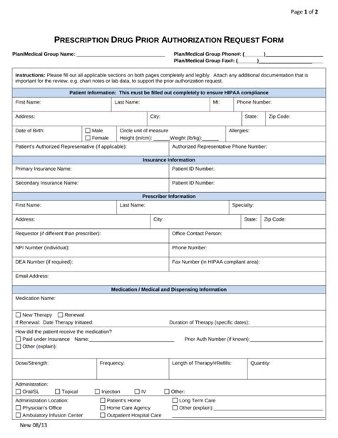 Free Express Scripts Prior Rx Authorization Form Pdf Eforms