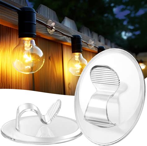 Amazon Hooks For Outdoor String Lights Clips Adhesive Hooks For