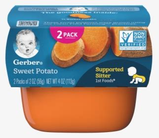 1st Foods Sweet Potato - Gerber Stage 1 Foods, HD Png Download ...