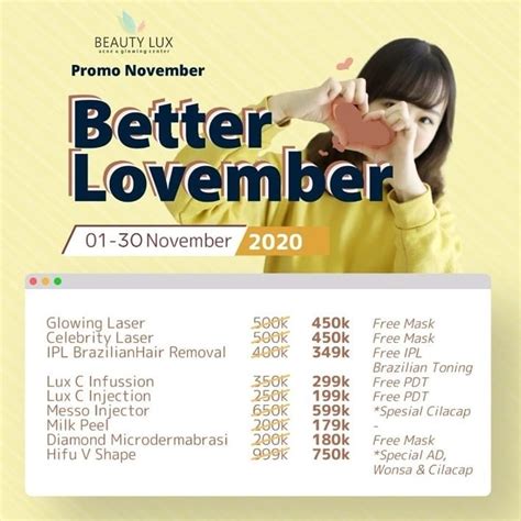 Promo November Beauty Lux Skin Care