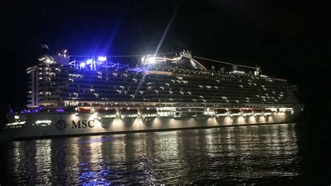 Cruzeiro Tem Tico Energia Na V Ia No Msc Seaview Saindo Do Porto De