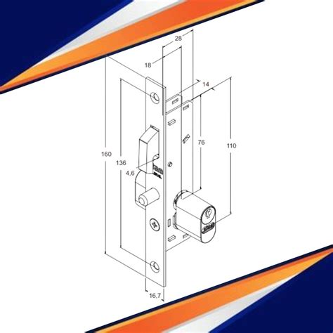 Fechadura Porta De Correr Stam 902 Branca Perfil Aluminio