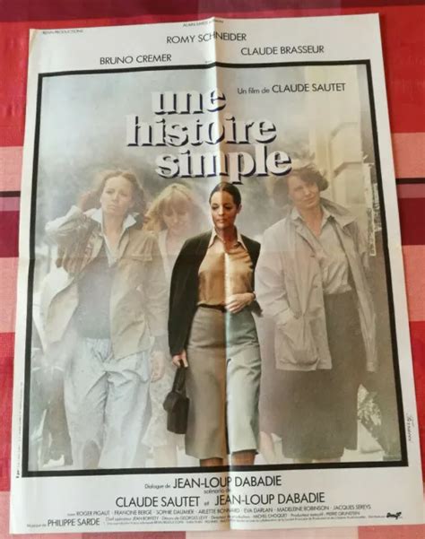 AFFICHE UNE HISTOIRE SIMPLE Claude Sautet ROMY SCHNEIDER PicClick FR