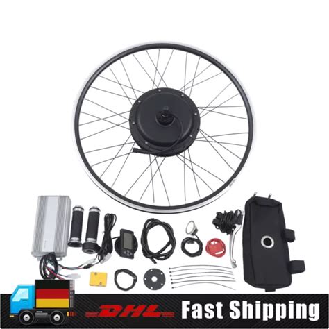 28 ZOLL 48V 1500W Elektrofahrrad E Bike Hinterrad Umbausatz Ebike LCD