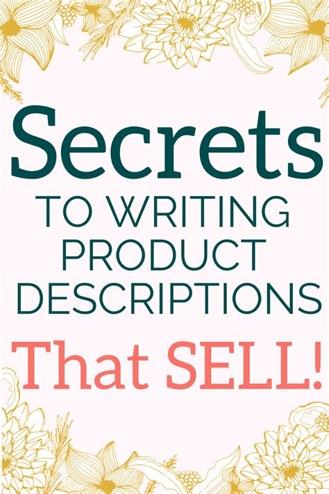 Secrets To Writing Product Descriptions That Sell Artofit