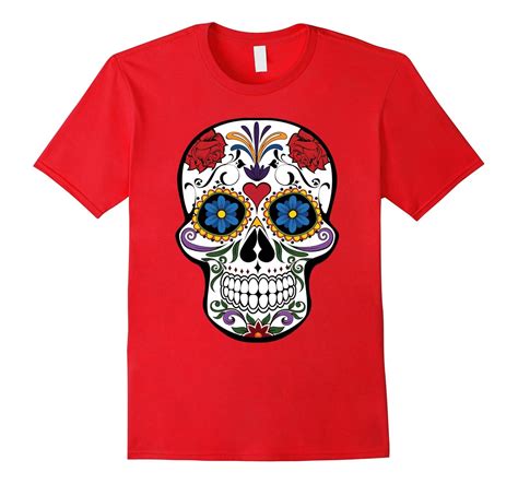 Sugar Skull T Shirt Day Of The Dead Shirts Td Teedep