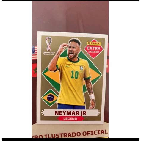 Figurinha Rara Neymar Jr Legend Gold Copa Do Mundo Qatar 22 Shopee Brasil