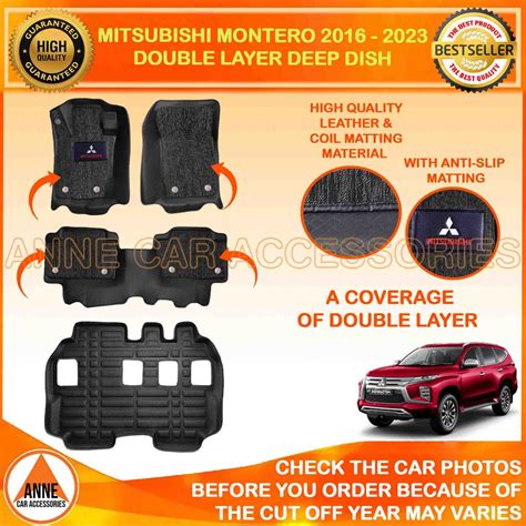 Double Layer D Deep Dish Matting For Mitsubishi Montero