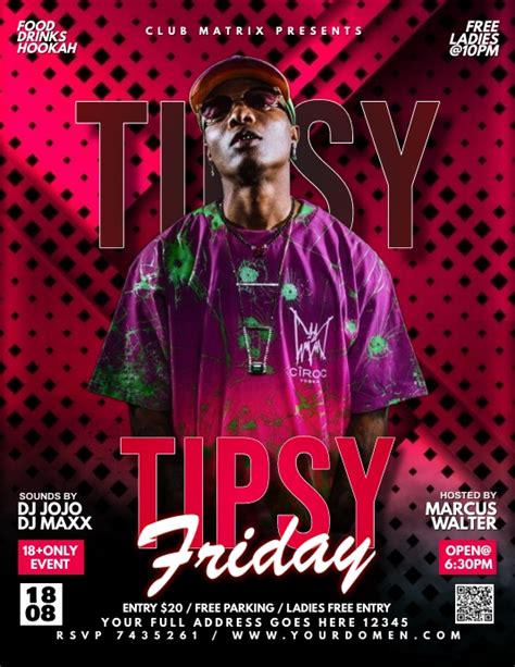 Tipsy Friday Template Postermywall