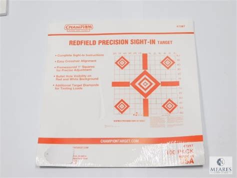 Pack Redfield Precision X Sight In Rifle Targets Guns