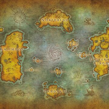 "Remastered Azeroth Map" Poster for Sale by linusharstedt | Redbubble