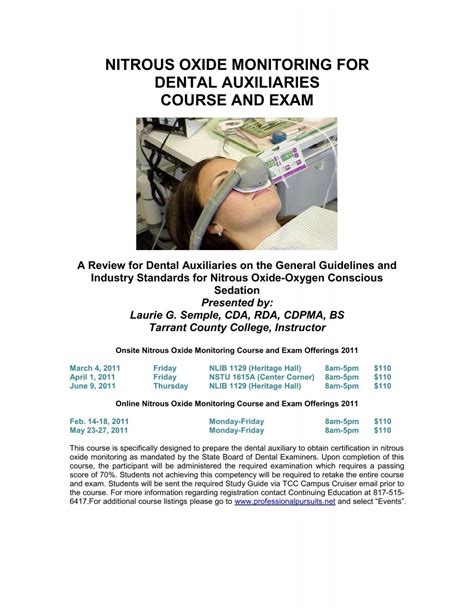 NITROUS OXIDE MONITORING FOR - Tarrant County College