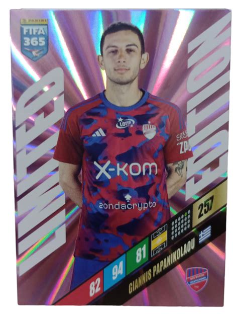 Купить FIFA 365 2024 Panini Limited ДЖАННИС ПАПАНИКОЛАУ Раков