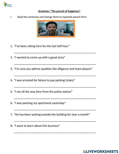 Reported Speech Online Exercise For English Live Worksheets