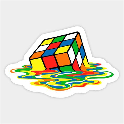 Cube Yearbook By Yourluckytee Cool Stickers Rubiks Cube Tumblr Stickers