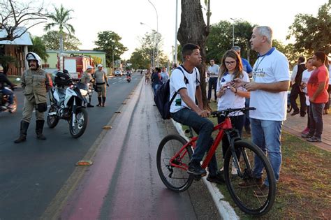 Ciclistas Aprovam Blitz Educativa Na Lagoa Maior