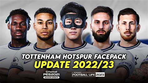 TOTTENHAM HOTSPUR FACEPACK 2022 23 SIDER AND CPK EFOOTBALL PES 2021