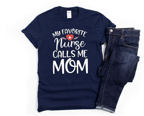 My Favorite Nurse Womens Nurse Mom Shirt Nurse T For Mom Nurse