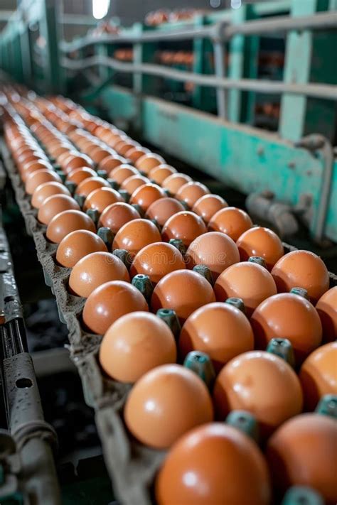 High Capacity Egg Sorting Machine In A Commercial Egg Production