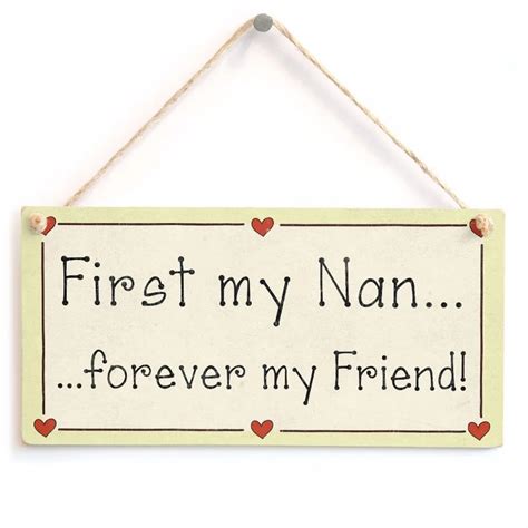 Meijiafei First My Nan Forever My Friend Nan Friendship T Love