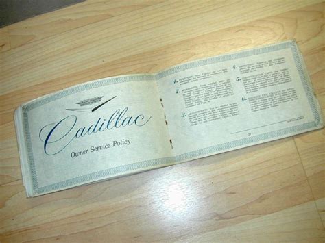 Find Cadillac Owner S Operator Manual Original Booklet Owners