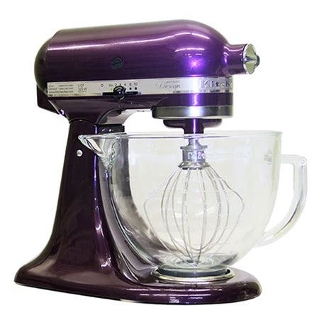 Artisan Design 5 Quart Kitchenaid Stand Mixer With Glass Bowl Plumberry