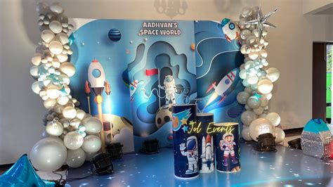 Space Themed Birthday Party Decoration | Space Theme Party Decor Ideas ...