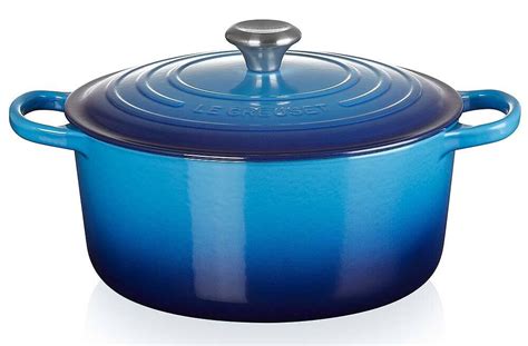 Le Creuset Bräter Signature rund 22 cm Azure 309 00