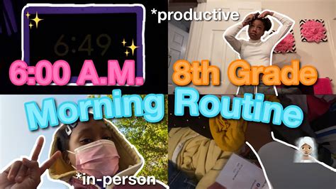 Productive School Morning Routine 2021 8th Grade Life With Aj Youtube