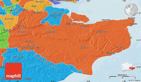Political Map of Kent County