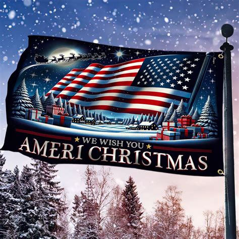 We Wish You Ameri Christmas Flag Tpt1314gf Flagwix