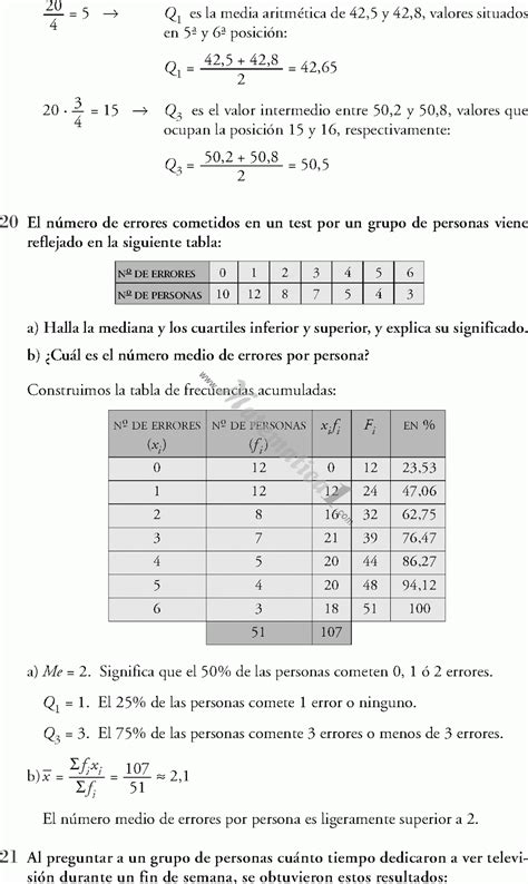 Estadistica Descriptiva E Inferencial Ejercicios Resueltos De Secundaria Eso