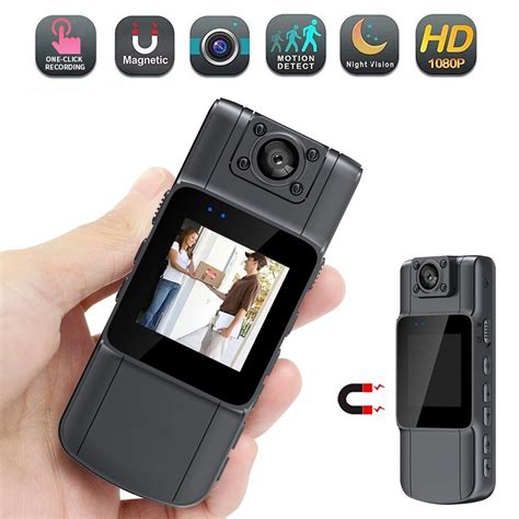 L11 Mini Camera With HD IPS Screen Night ViSion180Rotatable Len Back