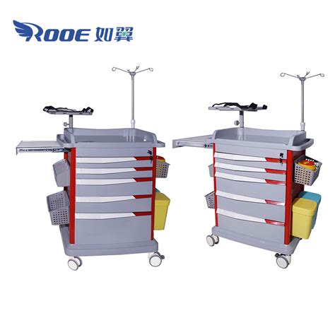 Wecare Series Code Blue Crash Cart Emergency Cart Resuscitation Trolley