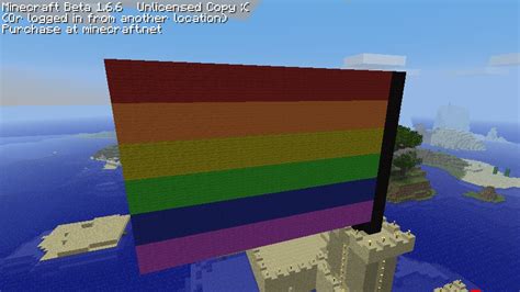 Gay Pride Flag Minecraft Map