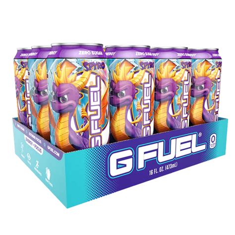 Spyro Dragon Fruit G Fuel Ready To Drink Cans Gamer Fuel