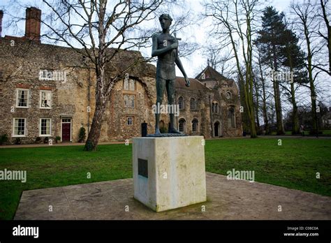 The Statue Of St Edmund By Dame Elizabeth Frink Was Commissioned In