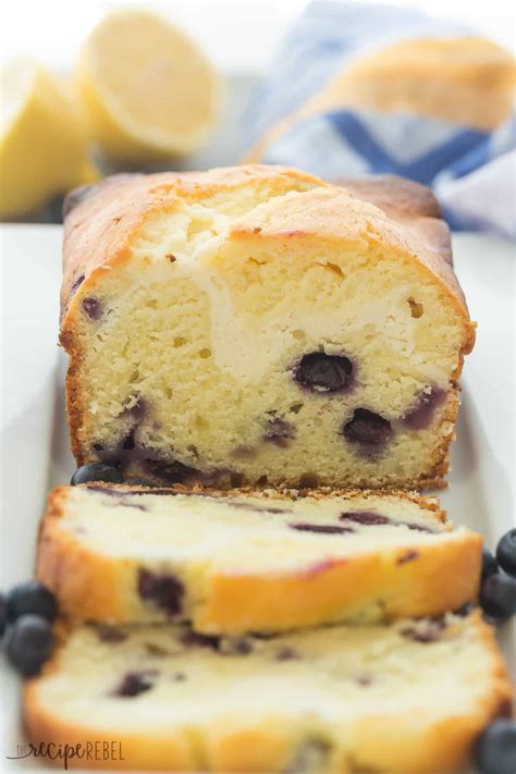 Cream Cheese Filled Blueberry Lemon Bread VIDEO Lemon Bread Recipes