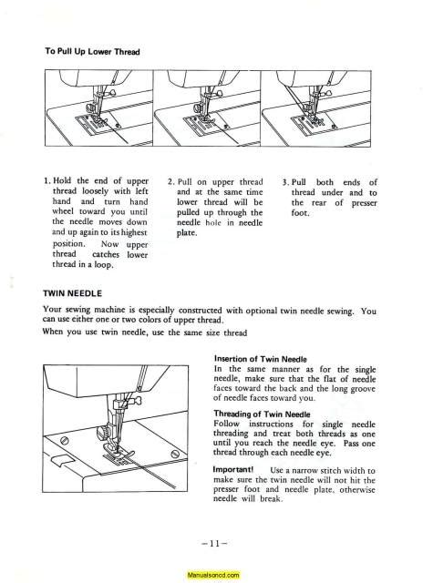 White 447 Sewing Machine Instruction Manual