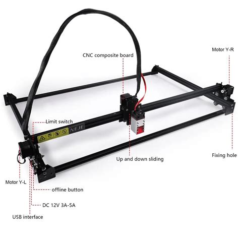 NEJE MASTER 2S MAX 40W Taglierina Per Incisore Laser A40640 Modulo