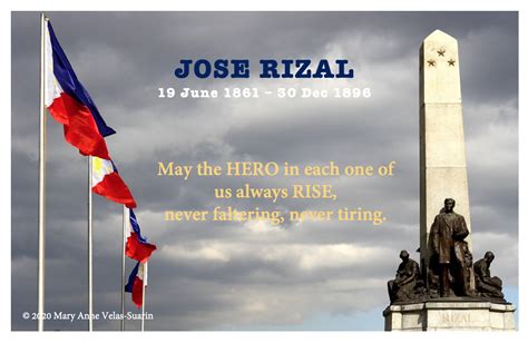 Happy birthday, JOSE RIZAL – Anna Velas-Suarin