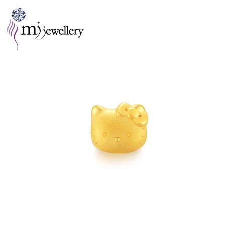 Mj Jewellery 3d 9999 Pure Gold Hello Kitty Charm B614