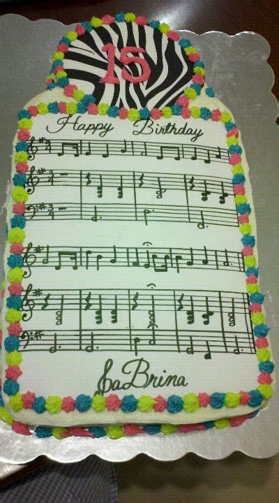 The Cake's Truffle: Happy Birthday Music Cake