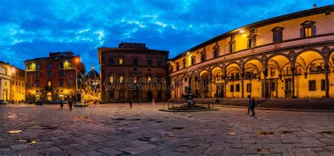 Piazza Santissima Annunziata A Firenze Italia Fotografia Editoriale