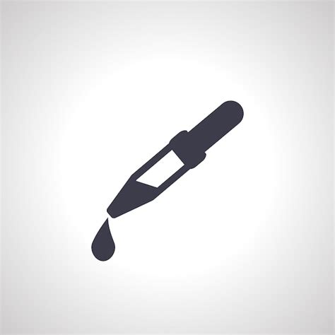 Icono De La Pipeta Icono De Las Pipetas De Goteo Vector Premium